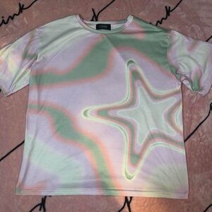 Cider “caught in the tide” oversized t-shirt, Women’s Large